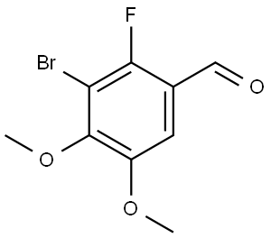 3-Bromo-2-fluoro-4,5-dimethoxybenzaldehyde 구조식 이미지