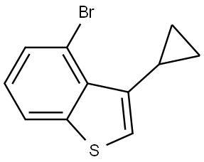 4-Bromo-3-cyclopropylbenzo[b]thiophene Structure