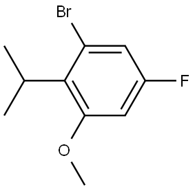 1-Bromo-5-fluoro-3-methoxy-2-(1-methylethyl)benzene Structure