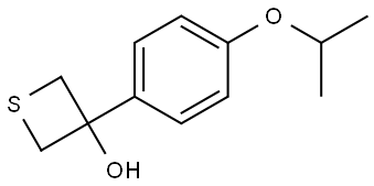 3-[4-(1-Methylethoxy)phenyl]-3-thietanol Structure