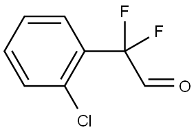 Benzeneacetaldehyde, 2-chloro-α,α-difluoro- Structure