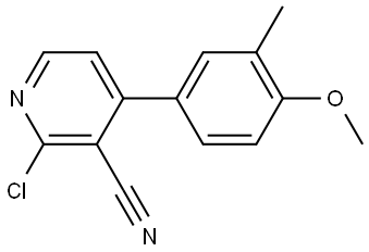 2-Chloro-4-(4-methoxy-3-methylphenyl)-3-pyridinecarbonitrile Structure