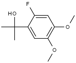 2-(2-fluoro-4,5-dimethoxyphenyl)propan-2-ol Structure