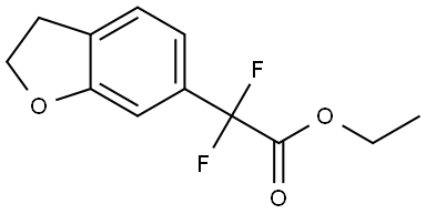 Ethyl α,α-difluoro-2,3-dihydro-6-benzofuranacetate Structure