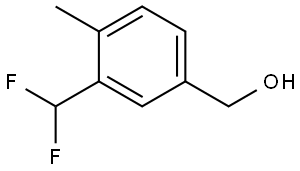 (3-(difluoromethyl)-4-methylphenyl)methanol Structure