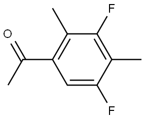 1-(3,5-Difluoro-2,4-dimethylphenyl)ethanone Structure