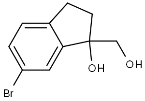 6-bromo-1-(hydroxymethyl)-2,3-dihydro-1H-inden-1-ol Structure