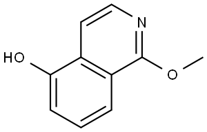 5-Isoquinolinol, 1-methoxy- 구조식 이미지