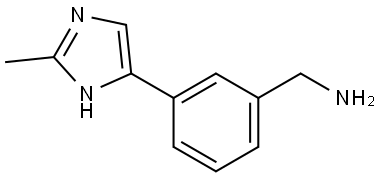 3-(2-methyl-1H-imidazol-5-yl)phenyl]methanamine 구조식 이미지