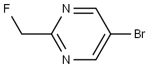 Pyrimidine, 5-bromo-2-(fluoromethyl)- Structure