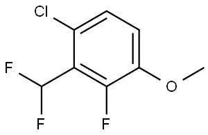 1-Chloro-2-(difluoromethyl)-3-fluoro-4-methoxybenzene Structure