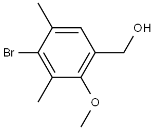 4-Bromo-2-methoxy-3,5-dimethylbenzenemethanol Structure