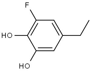 5-Ethyl-3-fluoro-1,2-benzenediol Structure