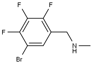 5-Bromo-2,3,4-trifluoro-N-methylbenzenemethanamine Structure