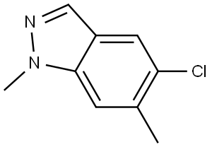 5-Chloro-1,6-dimethyl-1H-indazole Structure