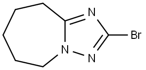 5H-[1,2,4]Triazolo[1,5-a]azepine, 2-bromo-6,7,8,9-tetrahydro- Structure