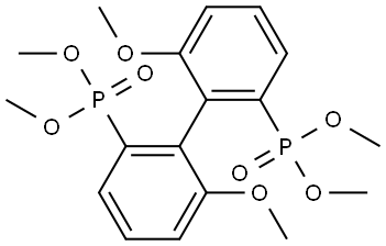 Phosphonic acid, P,P'-(6,6'-dimethoxy[1,1'-biphenyl]-2,2'-diyl)bis-, P,P,P',P'-tetramethyl ester 구조식 이미지