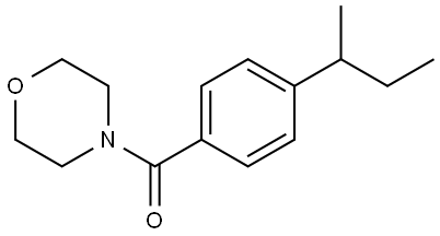 (4-(sec-butyl)phenyl)(morpholino)methanone Structure