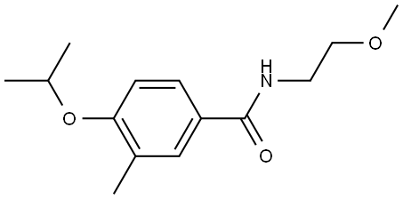 N-(2-Methoxyethyl)-3-methyl-4-(1-methylethoxy)benzamide Structure