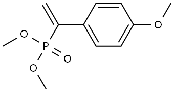 Phosphonic acid, P-[1-(4-methoxyphenyl)ethenyl]-, dimethyl ester Structure