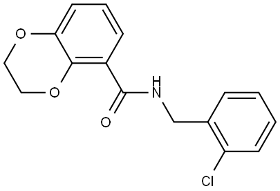 N-[(2-Chlorophenyl)methyl]-2,3-dihydro-1,4-benzodioxin-5-carboxamide Structure