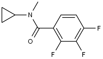 N-Cyclopropyl-2,3,4-trifluoro-N-methylbenzamide Structure