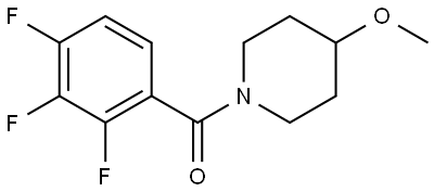 (4-Methoxy-1-piperidinyl)(2,3,4-trifluorophenyl)methanone Structure