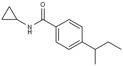 4-(sec-butyl)-N-cyclopropylbenzamide Structure