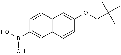 Boronic acid, [6-(2,2-dimethylpropoxy)-2-naphthalenyl]- Structure