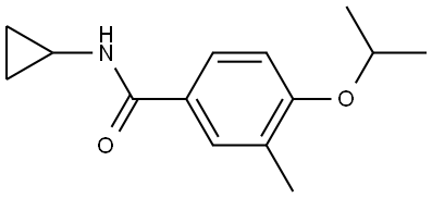 N-Cyclopropyl-3-methyl-4-(1-methylethoxy)benzamide Structure