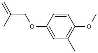 1-Methoxy-2-methyl-4-[(2-methyl-2-propen-1-yl)oxy]benzene Structure