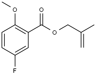 2-methylallyl 5-fluoro-2-methoxybenzoate Structure