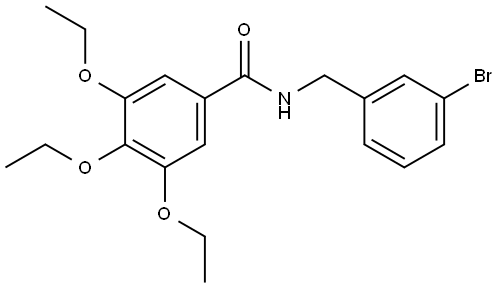 N-[(3-Bromophenyl)methyl]-3,4,5-triethoxybenzamide Structure