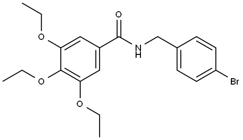 N-[(4-Bromophenyl)methyl]-3,4,5-triethoxybenzamide Structure