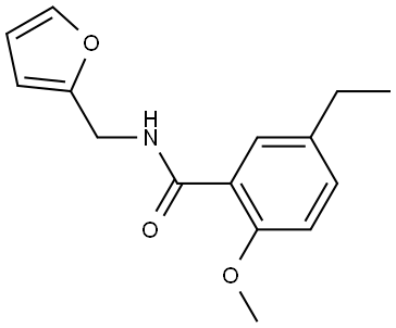 5-Ethyl-N-(2-furanylmethyl)-2-methoxybenzamide Structure