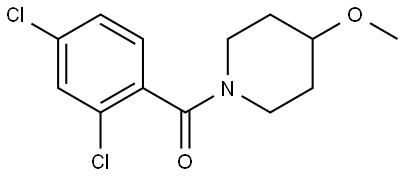 (2,4-Dichlorophenyl)(4-methoxy-1-piperidinyl)methanone Structure