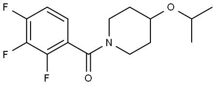 4-(1-Methylethoxy)-1-piperidinyl](2,3,4-trifluorophenyl)methanone Structure