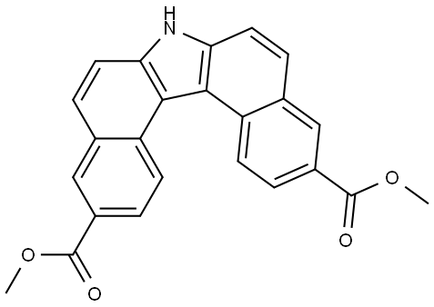 3,11-Dimethyl 7H-dibenzo[c,g]carbazole-3,11-dicarboxylate Structure