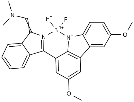 (T-4)-[(1E)-1-[3-(3,6-Dimethoxy-9H-carbazol-1-yl-κN)-1H-isoindol-1-ylidene-κN]-N… Structure