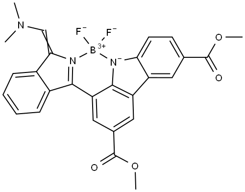 (T-4)-[3,6-Dimethyl 1-[(1E)-1-[(dimethylamino)methylene]-1H-isoindol-3-yl-κN]-9H… Structure