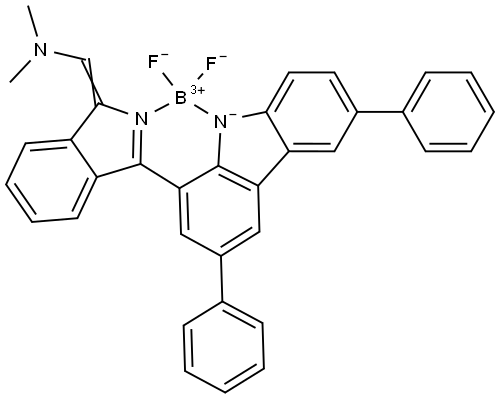 (T-4)-[(1E)-1-[3-(3,6-Diphenyl-9H-carbazol-1-yl-κN)-1H-isoindol-1-ylidene-κN]-N,… Structure