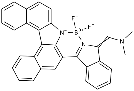 (T-4)-[(1E)-1-[3-(7H-Dibenzo[c,g]carbazol-6-yl-κN)-1H-isoindol-1-ylidene-κN]-N,N… Structure