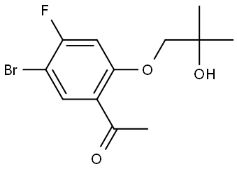 1-[5-Bromo-4-fluoro-2-(2-hydroxy-2-methylpropoxy)phenyl]ethanone Structure