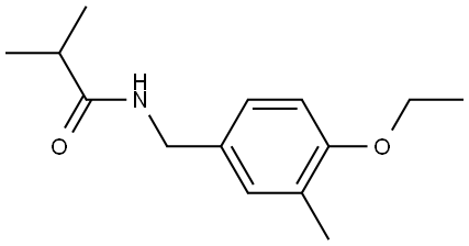 N-[(4-Ethoxy-3-methylphenyl)methyl]-2-methylpropanamide Structure