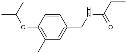 N-[[3-Methyl-4-(1-methylethoxy)phenyl]methyl]propanamide Structure