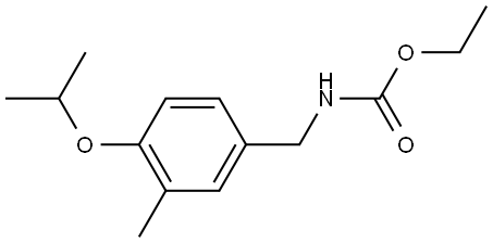 Ethyl N-[[3-methyl-4-(1-methylethoxy)phenyl]methyl]carbamate Structure