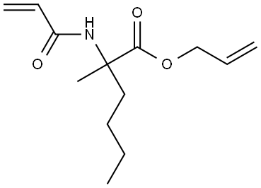 2-methyl-N-(1-oxo-allyl)-Norleucine allyl ester homopolymer Structure
