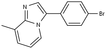 3-(4-bromophenyl)-8-methylimidazo[1,2-a]pyridine Structure