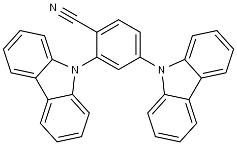 2,4-di(9H-carbazol-9-yl)benzonitrile Structure