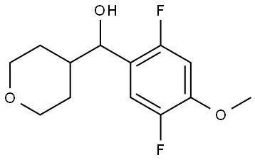 α-(2,5-Difluoro-4-methoxyphenyl)tetrahydro-2H-pyran-4-methanol Structure